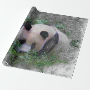 Panda Geschenkpapier