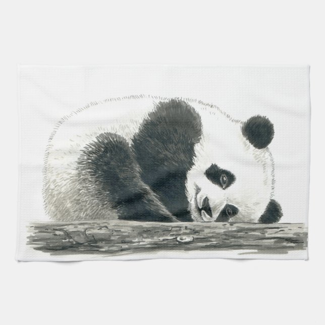 Panda Geschirrtuch (Horizontal)