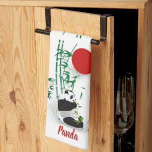 Panda geschirrtuch