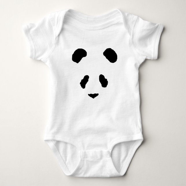 Panda-Gesicht Baby Strampler (Vorderseite)