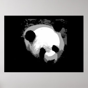 Panda-Gesicht Poster Druck - Panda Poster
