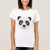 Panda Gesicht Schwarz-Weiß-Bär