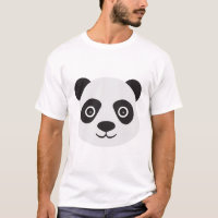 Panda Gesicht Schwarz-Weiß-Bär