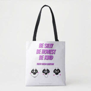 Panda-Gesichter mit Emerson-Zitat, Tasche