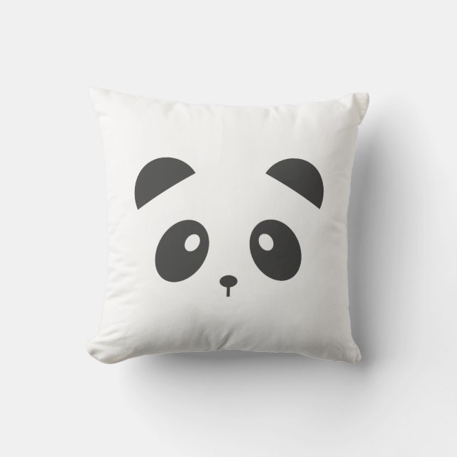 Panda-Gesichts-Kissen Kissen (Vorderseite)