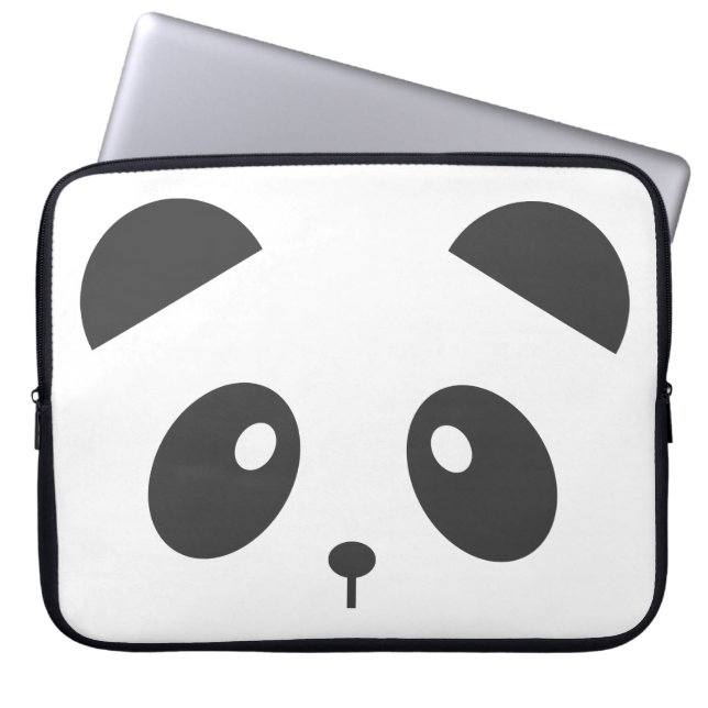 Panda-Gesichts-Laptop-Kasten Laptopschutzhülle (Vorderseite)