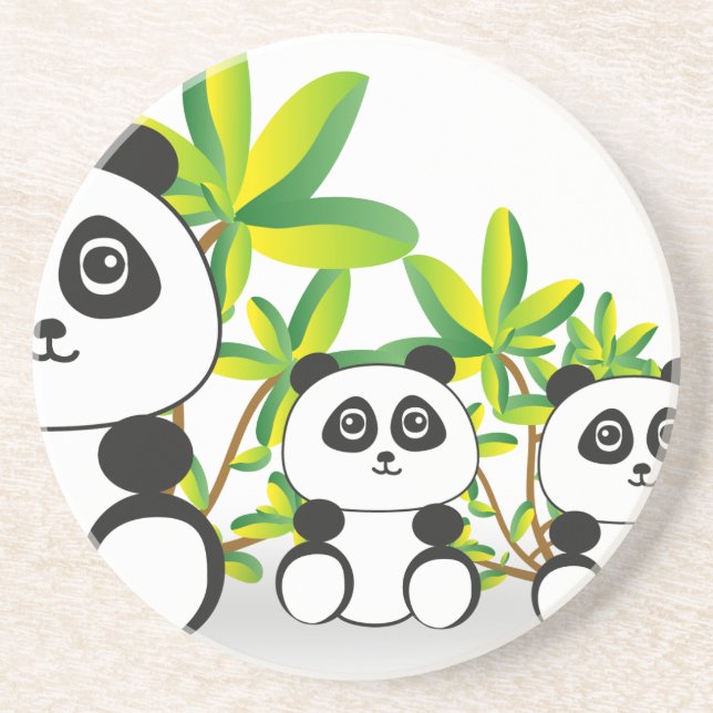 Panda Getränkeuntersetzer (Vorne)