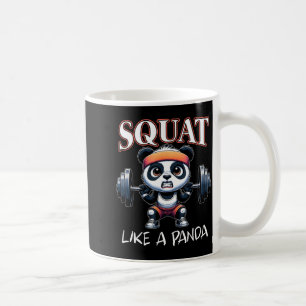 Panda Gewichtheben Fitness Lustige Gym Zitat Knieb Kaffeetasse