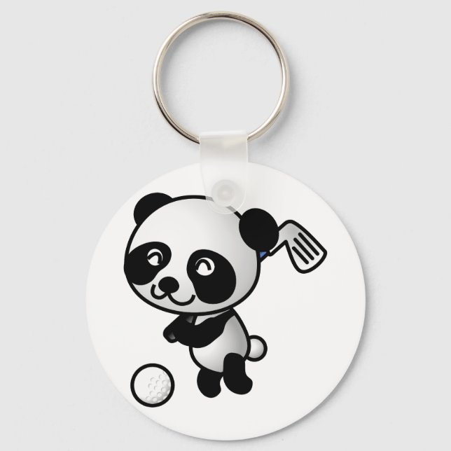 Panda Golf Schlüsselanhänger (Vorderseite)