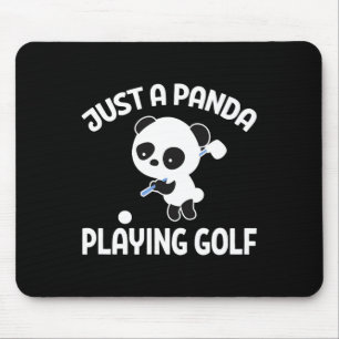Panda Golfspieler Nur Ein Panda Beim Golfspielen Mousepad
