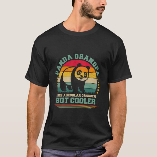 Panda Grandpa Like A Regular Grandpa Father'S Day T-Shirt (Vorderseite)