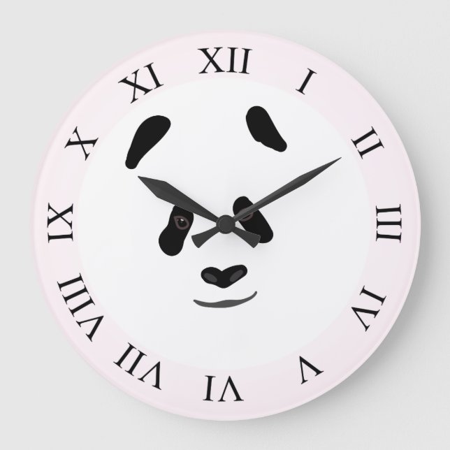 Panda Große Wanduhr (Vorderseite)