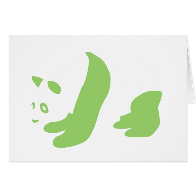 Panda (grün) (Vorderseite (Horizontal))