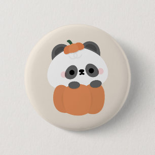 Panda Halloween Button