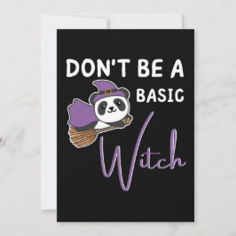 Panda Halloween Hexen sind keine einfachen Feiertagskarte