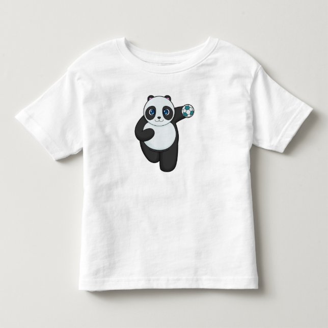 Panda Handball Spieler Handball Kleinkind T-shirt (Vorderseite)