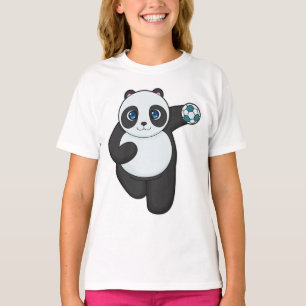 Panda Handball Spieler Handball T-Shirt