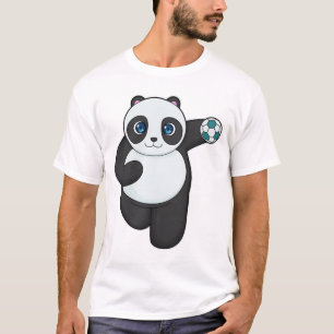 Panda Handball Spieler Handball T-Shirt