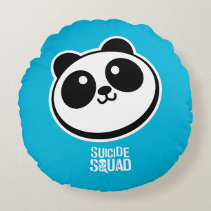 Panda-Händler-Logo der Selbstmord-Gruppen-  Rundes Kissen