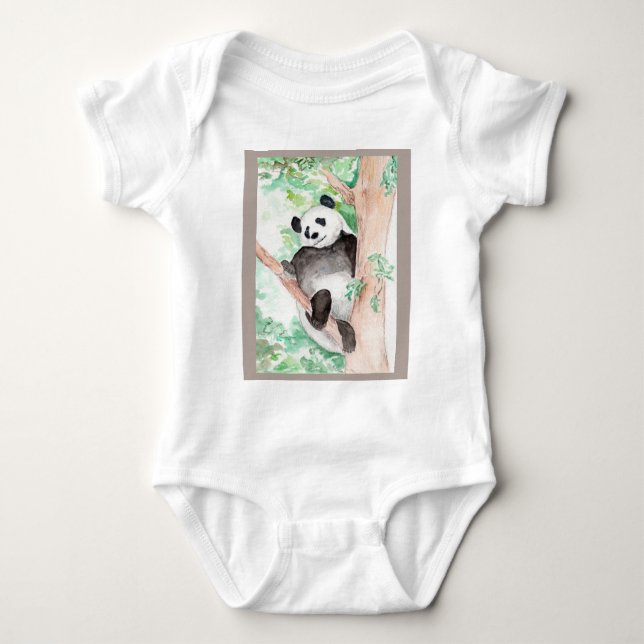 Panda, Hangout Baby Strampler (Vorderseite)