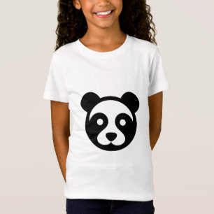 Panda Head Black and White T-Shirt
