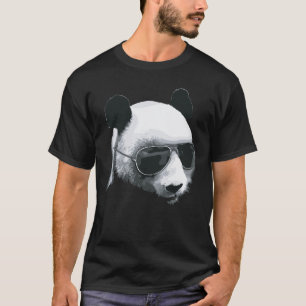 Panda Head mit Sonnenbrille Design T-Shirt