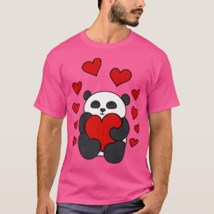 Panda Heart - Baby Panda Bear with Hearts Pandas P T-Shirt