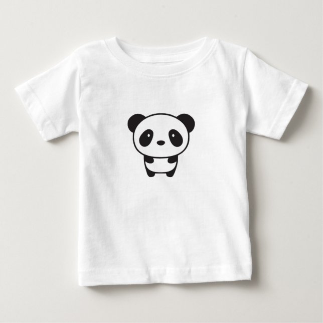 Panda-Hemd Baby T-shirt (Vorderseite)