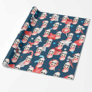 Panda Holidays Anpassen Geschenkpapier
