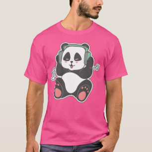 Panda hört Musikfreund T-Shirt