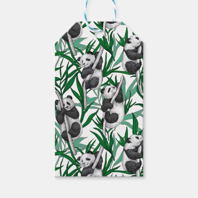 Panda-Hubs Geschenkanhänger (Vorderseite)