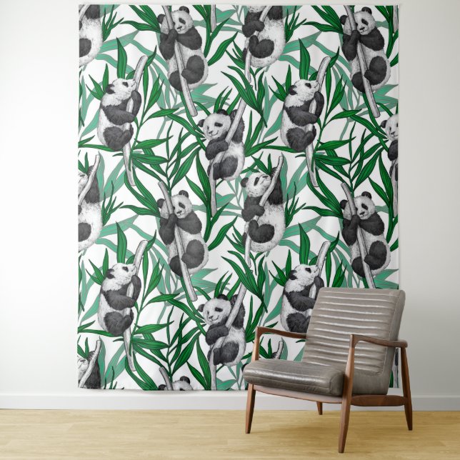 Panda-Hubs Wandteppich (Beispiel)