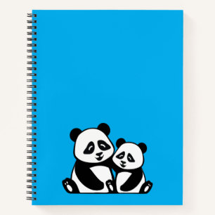 Panda Hugging-Notebook Notizbuch
