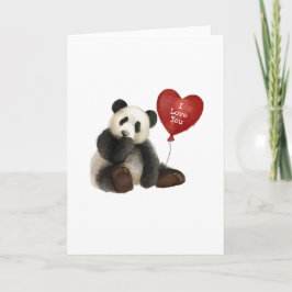Panda I Liebe You Card Karte