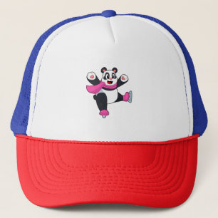Panda Ice Skaten Ice Skate Truckerkappe