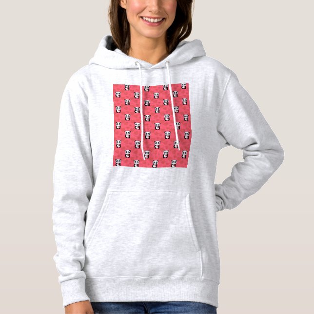 Panda Illustration Design Hoodie (Vorderseite)