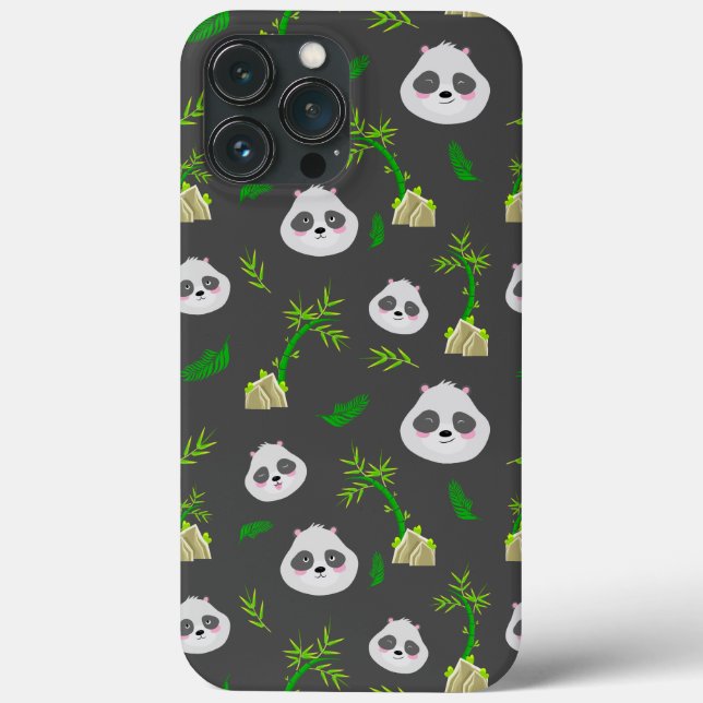 Panda im Bambusdschungel-Umschlagpapier Case-Mate iPhone Hülle (Rückseite)