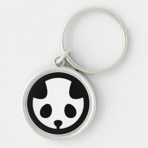 Panda im Kreis Schlüsselanhänger