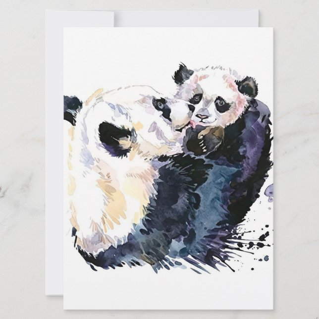 Panda im Wald | Panda Family (Vorderseite)