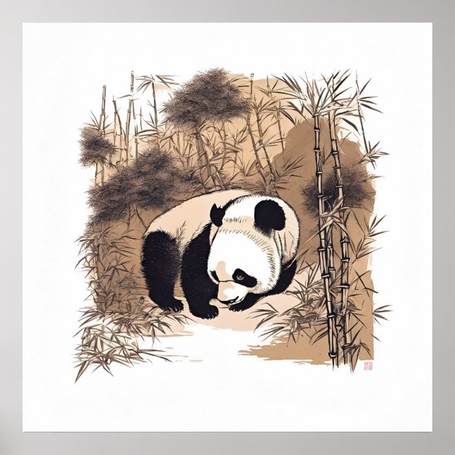 Panda - Impression d'art d'archives (Devant)