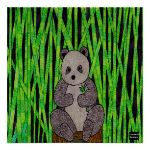 Panda - Impression sur affiche