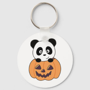 Panda in Pumpkin Sweet Pandas Happy Halloween Keyc Schlüsselanhänger