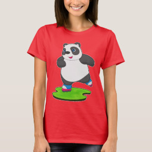 Panda Inline Skaten Inline Skate Sports T-Shirt