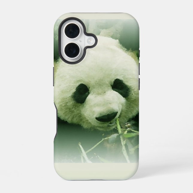 Panda iPhone 16 Hülle (Rückseite)