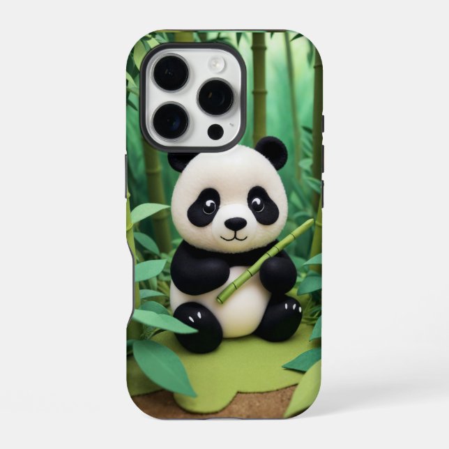 Panda iPhone 16 Pro Hülle (Rückseite)