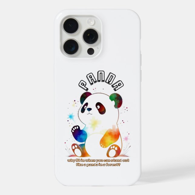 Panda iPhone Hüllen 15 Pro Max Hülle (Rückseite)
