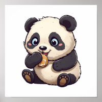 Panda isst einen Keks