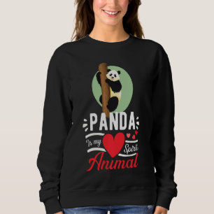 Panda ist meine Spirit Animal Liebe Niedlich, Funn Sweatshirt