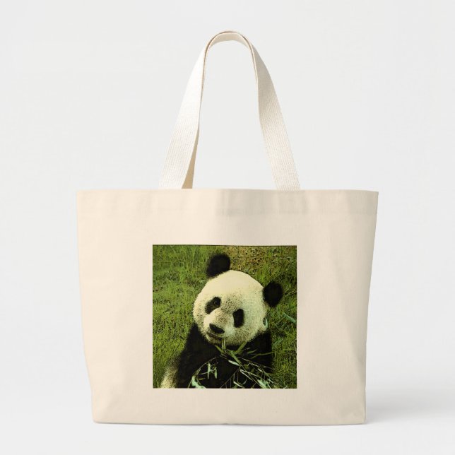 Panda Jumbo Stoffbeutel (Vorne)