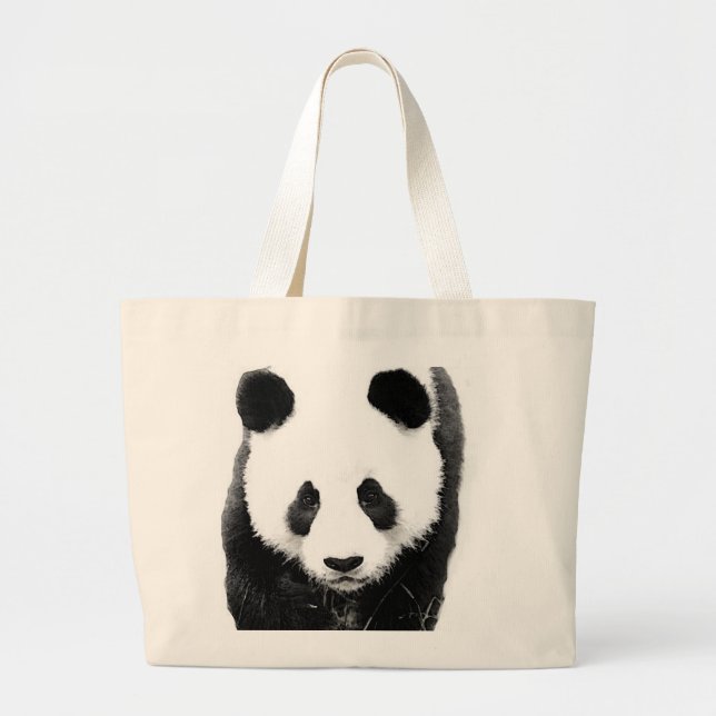 Panda Jumbo Stoffbeutel (Vorne)
